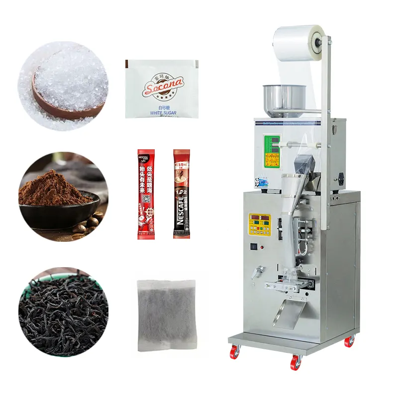 Automatic Granule Bag Coffee Powder Sugar Packing Machine Tea Bag Sealing Machines Multi-function Packaging Machine 70 SS304