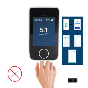 Nuevo Monitor <span class=keywords><strong>de</strong></span> Glucosa en Sangre con Patente, Medidor Digital para Pruebas en la Punta del <span class=keywords><strong>Dedo</strong></span>, Masajeador, Registro en Aplicación, FBG-001, 1 Año - Product Image 1