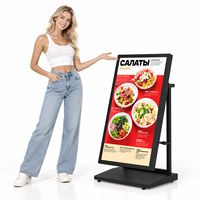 Écran d'affichage numérique extérieur haute luminosité 55 pouces 1800 nits, étanche IP65, avec contrôle Wi-Fi, pour menu numérique.