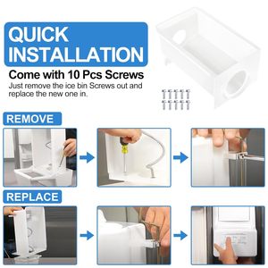 Mejore el cubo de hielo del refrigerador W10850492 <span class=keywords><strong>para</strong></span> las piezas de <span class=keywords><strong>repuesto</strong></span> del fabricante de hielo - Product Image 4