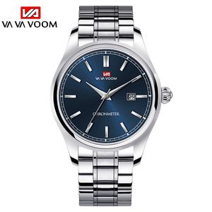 Montre pour homme, logo personnalisé, grand cadran, étanche, luxe, décontractée, affaires, bracelet en cuir, livraison gratuite - Product Image 2