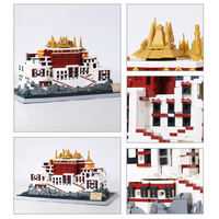 Wange 6217 Tibet Potala Palace Chine Blocs de construction créatifs en briques Modèle pour enfants Ensemble de jouets éducatifs en plastique à assembler Cadeau