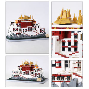 Wange 6217 Tibet Potala Palace China Creative Block Bricks Model Kids Assemble Educational Plastic Building Block <b>Toy</b> Set Gift - Product Image 4