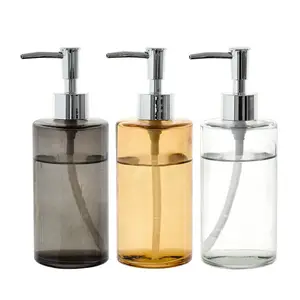 Sıcak en çok satan cam özel renk sıvı sabun el yıkama ile köpük şişesi toptan yeni tasarım