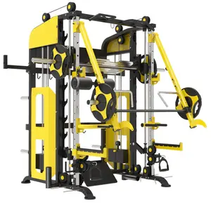 Máquina smith de uso doméstico multifuncional, equipamento de ginástica com pilha de peso