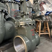 Katup Gerbang Baja Tahan Karat Langsung dari Pabrik 304 316 CF8M 4 Inch DN100 Kelas 300 Flanged Rising Stem Tersedia di Stok