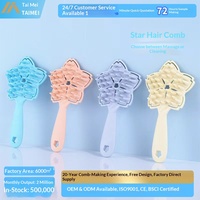 Nouvelle brosse de massage du cuir chevelu à poils rigides en polypropylène 4G avec manche long pour le lavage des cheveux