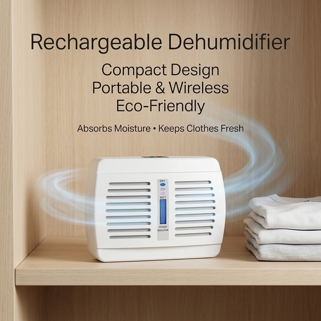 Reusable Mini Dehumidifier Wardrobe Portable Small Space Gun Safes Camera Bags Closets Toolboxes Physical Dehumidifier