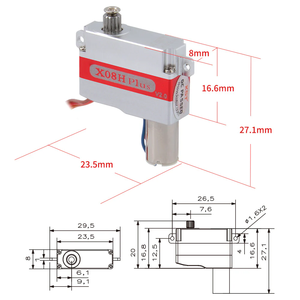 KST X08H Plus V2.0 5.3Kgf.cm 0.09sec 9.5g 8mm Coreless Digital Metal Parts for RC Gliders and Boats - Product Image 6