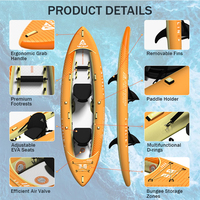 Fournisseur de bateaux gonflables, kayak gonflable tandem, kayak gonflable de loisirs, kayak gonflable à structure Drop Stitch pour la pêche