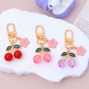 Women's Backpacks Acrylic Cherry Keychain Pearl Jewelry Decor Fashion Resin <b>Ornaments</b> Designer Bag Charms Fruit Pendants - Product Image 3