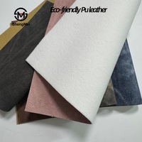 Tissu en similicuir PU imitation denim délavé, directement de l'usine, 1 mm, résistant à l'abrasion, pour sacs, chaussures, boîtes à bijoux, étuis de téléphone