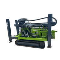 Lin-quan 260 Force de levage de 15 tonnes 30 °   Unité de forage DTH double pour la construction de puits d'eau souterraine en zone rurale