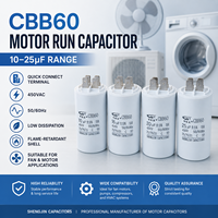 Condensateur de démarrage de moteur AC CBB60 50uF de haute qualité pour compresseur de machine à laver, longue durée de vie, vente directe d'usine