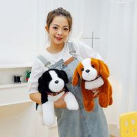 Boneka Anjing Tidur Desain Baru yang Lucu, Mainan Interaktif Isi Kapas, Boneka Isi Dakron untuk Teman Anak dan Hiasan Sofa