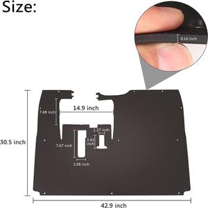 Tapis de protection intérieur antidérapant prédécoupé à couverture intégrale pour voiturette de golf Yamaha G29 – Tapis de remplacement - Product Image 3