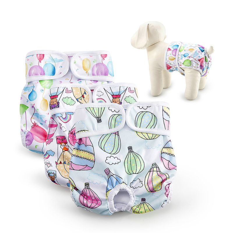 Pet Dog Diapers Nappies Washable Reusable