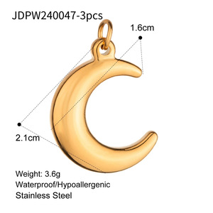 Dijes de estrella de acero de titanio, colgante de concha de estrella de mar, brisa del océano de verano, accesorios de joyería chapados en oro - Product Image 5