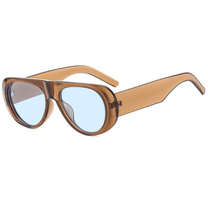 Lunettes de soleil rectangulaires rétro à monture complète UV400 pour femmes, protection solaire, lunettes de soleil tendance - Product Image 1