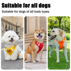 Futrepets tali nilon untuk anjing, dapat disesuaikan nyaman bersirkulasi dan tahan lama untuk latihan berjalan luar ruangan desain modis modis - Product Image 5