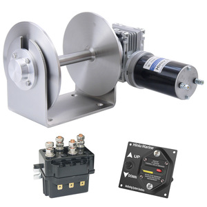 Treuil manuel horizontal en acier inoxydable 316L 12V 900W 1000W pour bateaux et yachts de 4 à 8 mètres - Product Image 4