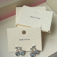 Emballage personnalisé, présentoir à bijoux, étiquettes d'entretien, cartes en papier texturé fantaisie avec logo, impression numérique, gaufrage, autocollant personnalisé