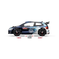 Coche de Carreras MJX Hyper Go 14304 Polo R WRC 4WD, Camioneta de Carreras con Motor sin Escobillas, Juguetes de Hobby