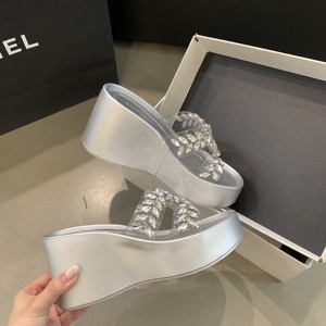 Sandalias de Plataforma con Pedrería para Mujer, Estilo Verano 2024, a la Moda, Combinables con Todo, para Exteriores - Product Image 2