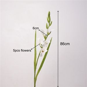 YOPIN-3836 <span class=keywords><strong>Flor</strong></span> <span class=keywords><strong>de</strong></span> Gladiolo Artificial <span class=keywords><strong>de</strong></span> Seda <span class=keywords><strong>de</strong></span> Alta Calidad con Tallo Único para Decoración <span class=keywords><strong>de</strong></span> Bodas y Hogar - Product Image 6