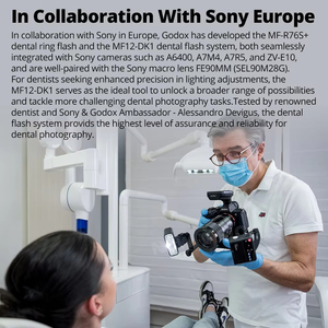 Kit de <span class=keywords><strong>Flash</strong></span> Macro Dental Godox MF12-DK1 MF12, <span class=keywords><strong>Flash</strong></span> TTL con Control Inalámbrico de 2.4 GHz para Sony A6400 A74 A7R5 ZV-E10 - Product Image 3