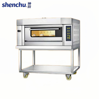 Four à gaz Shenchu à trois niveaux à commande indépendante, 6 plateaux, revêtement émaillé, chauffage uniforme, garantie 1 an pour la production de pâtisserie