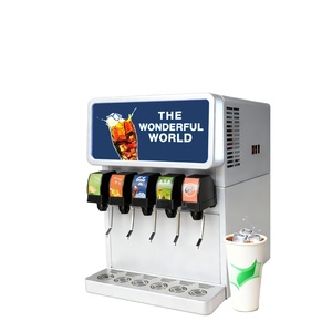 Máquina Dispensadora de Bebidas Automática de Acero Inoxidable de Grado Comercial, <span class=keywords><strong>Fuente</strong></span> de Soda Fría con 5 Válvulas para <span class=keywords><strong>Bar</strong></span>, Restaurante, Hotel - Product Image 1
