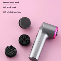 Brosse de nettoyage de chaussures électrique 3-en-1, 1200 mAh, rechargeable, sans fil, polisseuse de chaussures portable, kit de nettoyage de baskets pour la maison et les voyages