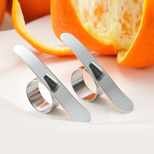 Anillo pelador de naranjas de acero inoxidable, 3 piezas, fácil de limpiar, utensilio de cocina, herramientas para frutas y verduras - Product Image 3