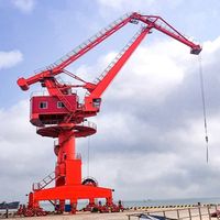 Conteneur de port du fabricant Portique grue à flèche articulée Floating SeaPort Lifting Portal Dock Crane