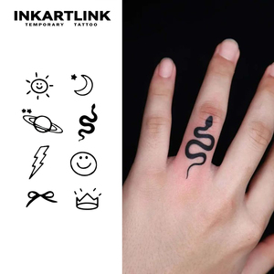 Tatouages Premium en Gros : Tatouages Temporaires Longue Durée (15 Jours) au Design Icônique, à Base de Jus de Fruits Naturels – Autocollants Corporels en Gros - Product Image 1
