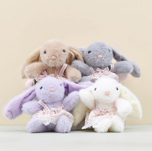Mini Stuffed Rabbit 4 Colors <strong>Patch</strong> Small Rabbit Keychain Plush Bag Pendant Cartoon Toy <strong>Doll</strong> - Product Image 6