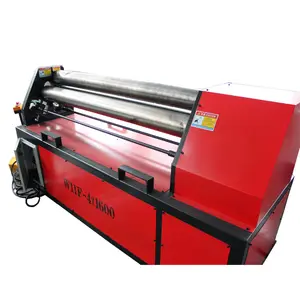 Top Manufacturer 3 Roller Asymmetrical 2mm 4mm 6mm 8mm Mechanical Steel Plate Rolling Bending Machine