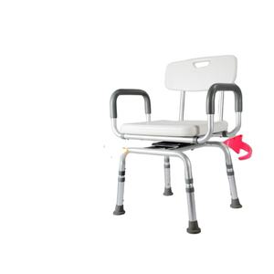 Silla de baño Asiento de plástico Baño DE SEGURIDAD Altura ajustable Marco anodizado Silla antideslizante Para Ducha Silla de ducha de aluminio - Product Image 5