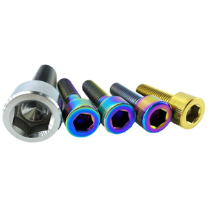 Titanium Alloy Motorcycle Bicycle Hexagon Socket Button Head Bolt Hexagon Head Screw Blueing Full Size Customization - Product Image 6