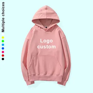 Custom long sleeve winter sweatshirt casual velvet soft tracksuit pullover men's hoodies thin fleece couple hoodie