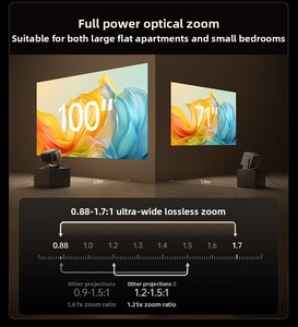 โปรเจคเตอร์ JMGO N5 Ultra สำหรับใช้ในบ้าน ความละเอียด 4K HDR10 ป้องกันสายตา ด้วยเทคโนโลยีเลเซอร์ ระยะฉาย 1.9-3.8 เมตร ฉายภาพขนาด 100 นิ้ว พร้อมระบบสมาร์ท Gimbal ดีไซน์พรีเมียม N5 Ultra 4K Laser P - Product Image 6