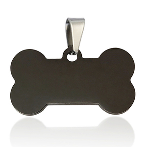 Thẻ Hình Con Chó Xương Trống Ngộ Nghĩnh Giá Rẻ Nhất Bằng Kim Loại Màu Vàng Hồng Cầu Vồng Hình Tròn Tùy Chỉnh Cho Thú Cưng - Product Image 4