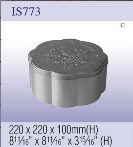 Boîtes en métal décorées de fleurs, <span class=keywords><strong>prix</strong></span> d'usine, pour emballages cadeaux, chocolats, bonbons, gâteaux, Noël, Halloween - Product Image 4