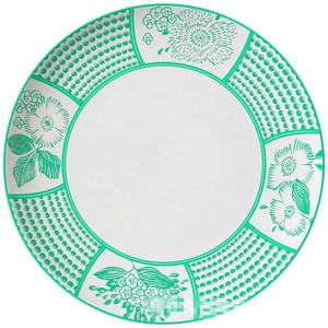ชุดจานชามลายเขียวสไตล์ยุโรป ลดราคาพิเศษ - Product Image 2