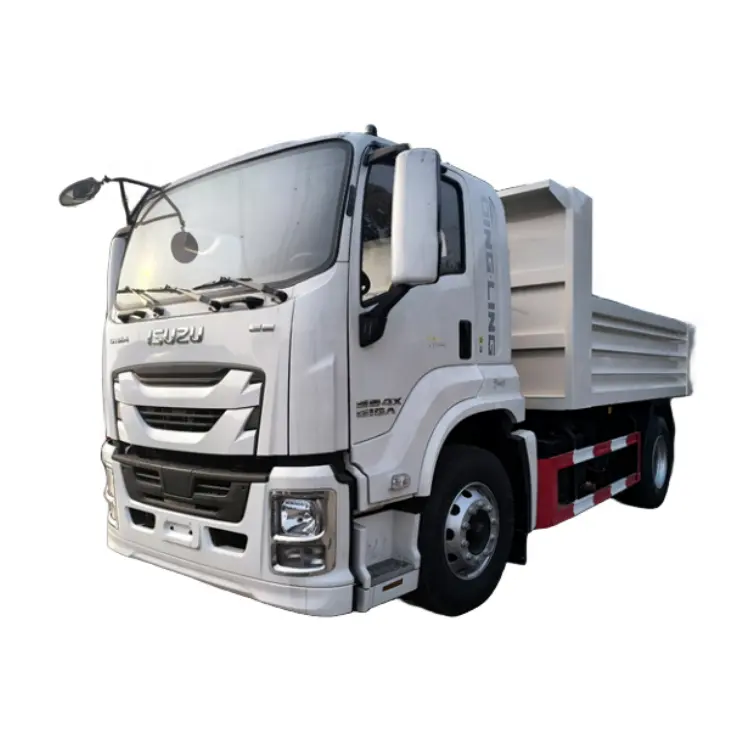 고품질 두꺼운 소형 덤프 트럭, 수출용 이스즈 유로 VI 섀시 4*2 팁 덤프 트럭 채택