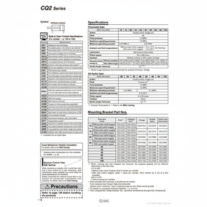 Cilindro compacto SMC, piezas neumáticas de - Product Image 1