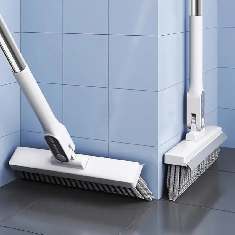 Rodo vassoura assoalho esfrega gap limpador removível banheiro telha atacado banheiro 2 em 1 esfregão escova de limpeza com punho longo limpador