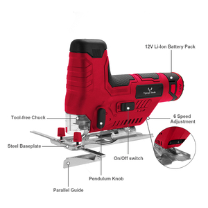 Tốt nhất người bán 12V Li-ion pin công cụ điện biến tốc độ không dây Jig Saw Kit xách tay mini Điện Máy ghép hình - Product Image 6