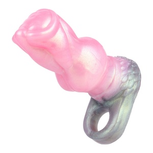 YOCY Fantasy Wolf Penis Animal <b>Dildo</b> Penis Sheath Male Penis Enlargement Soft Silicone Penis Sleeve Couple Sex Toys Wholesale - Product Image 3